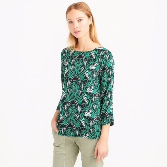 J. Crew Tops - J. CREW Retro Floral Popover Shirt 16